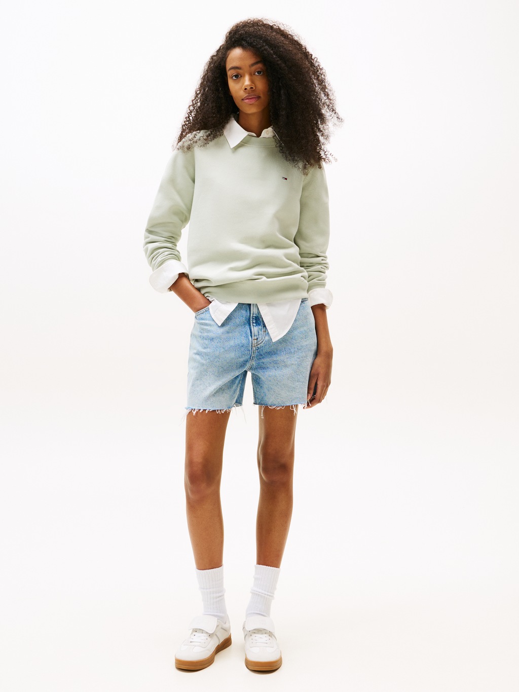 Tommy Jeans Sweatshirt "TJW REG S FLAG CREW", mit Logostickerei günstig online kaufen