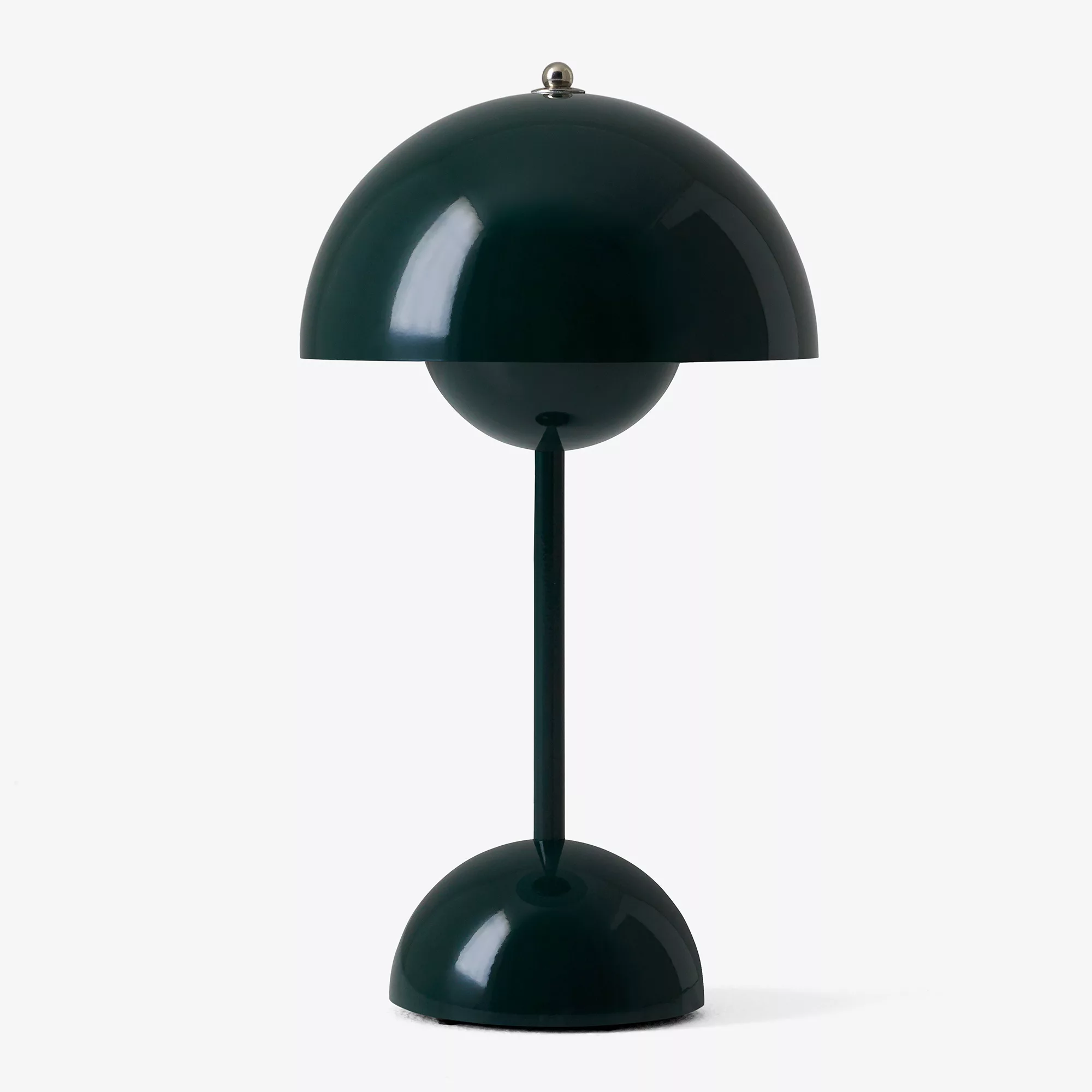 &Tradition - Flowerpot VP9 LED Tischleuchte mit Akku glänzend - dunkelgrün günstig online kaufen