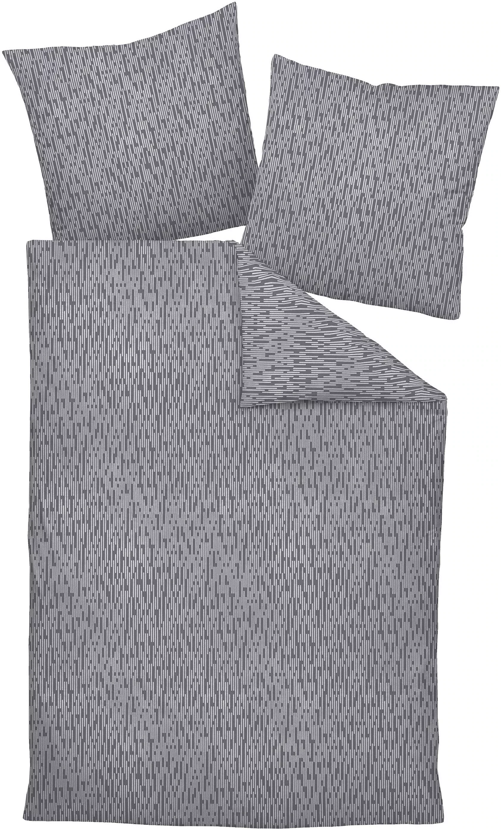 Janine Bettwäsche »Interlock-Jersey55097 07 * 155X220,80x80«, mit Reissvers günstig online kaufen