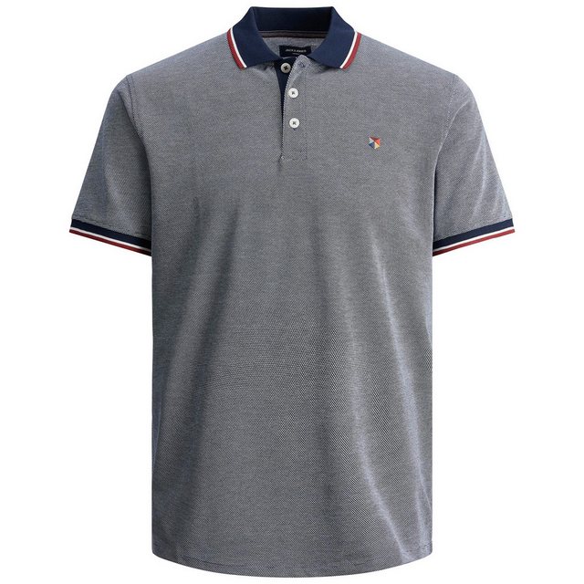 Jack & Jones Poloshirt Große Größen Bicolor Polo navy-weiß JPRBLUWIN Jack&J günstig online kaufen