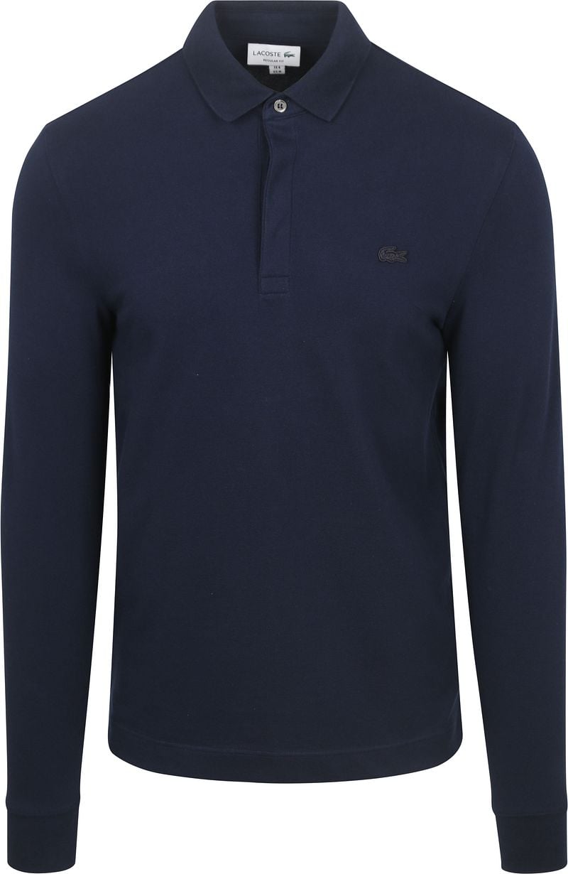 Lacoste Longsleeve Poloshirt Piqué Navy - Größe XL günstig online kaufen