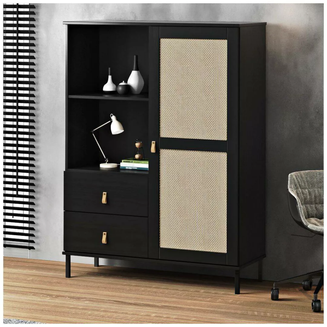 Highboard 100 cm breit in schwarz, WATFORD-69 günstig online kaufen