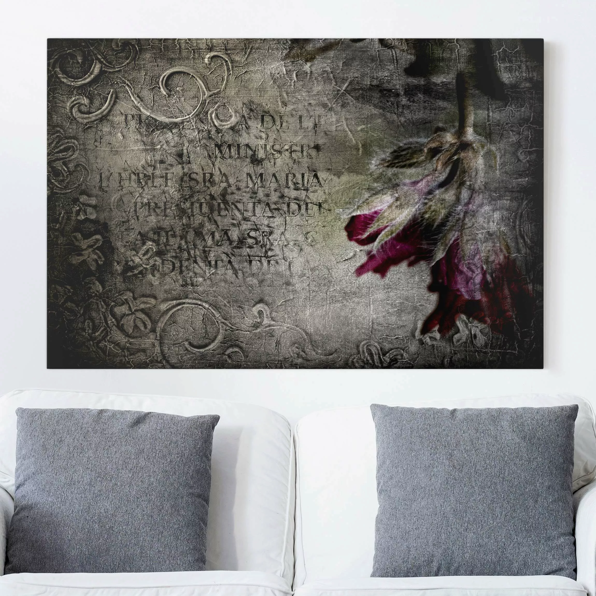 Leinwandbild Blumen - Querformat Mystic Flower günstig online kaufen