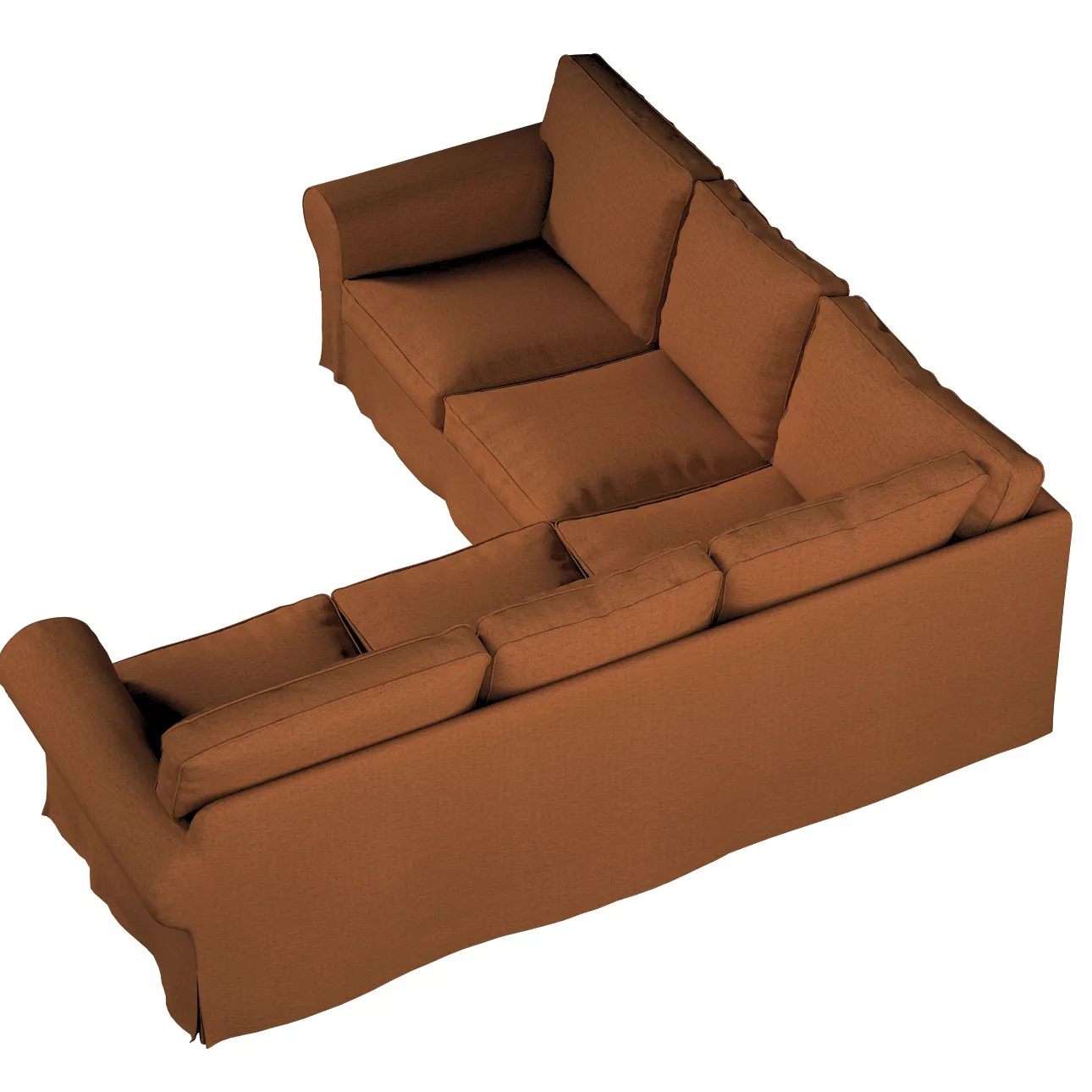 Bezug für Ektorp Ecksofa, orange, Sofahusse für Ektorp Ecksofa, Madrid (162 günstig online kaufen