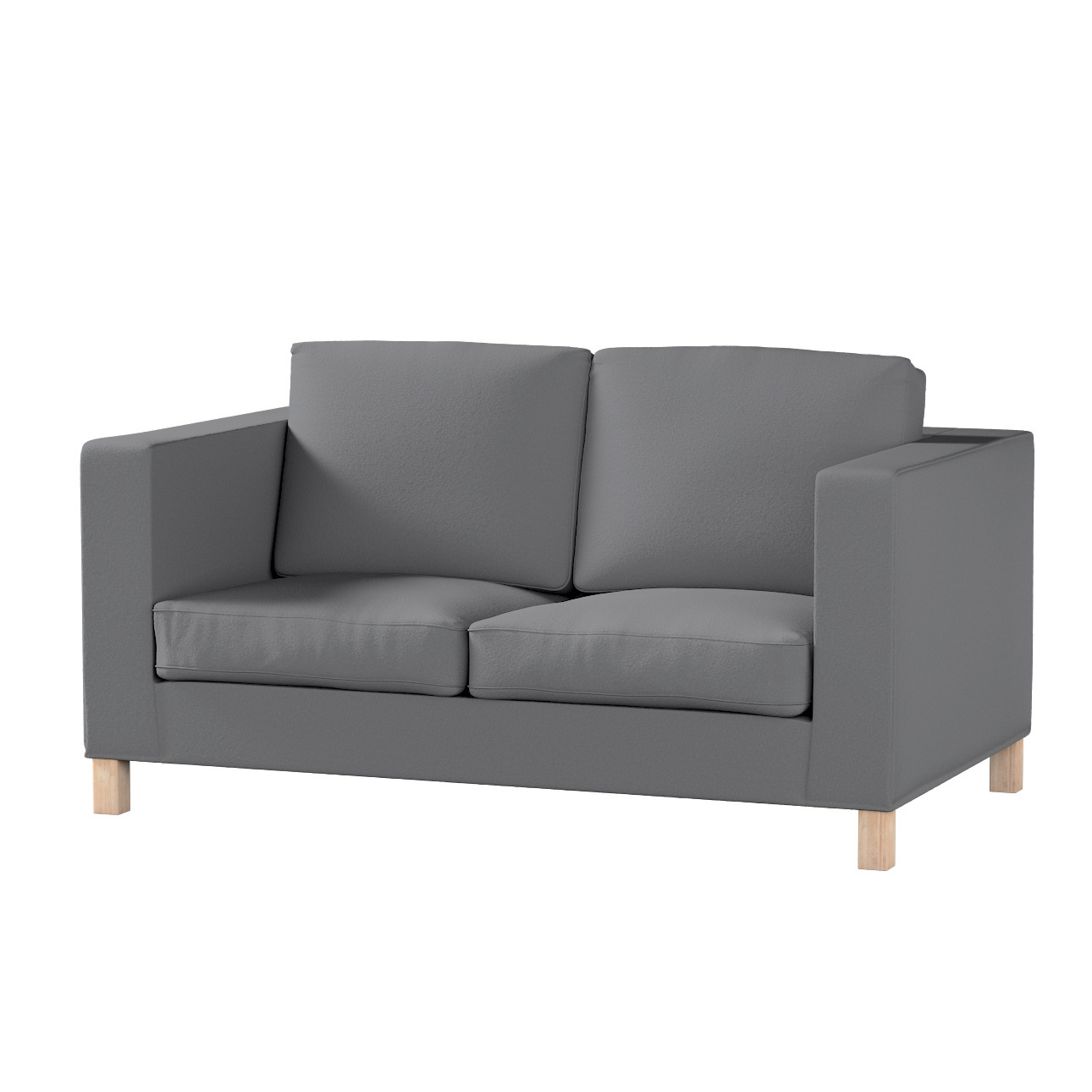 Bezug für Karlanda 2-Sitzer Sofa nicht ausklappbar, kurz, grau, 60cm x 30cm günstig online kaufen