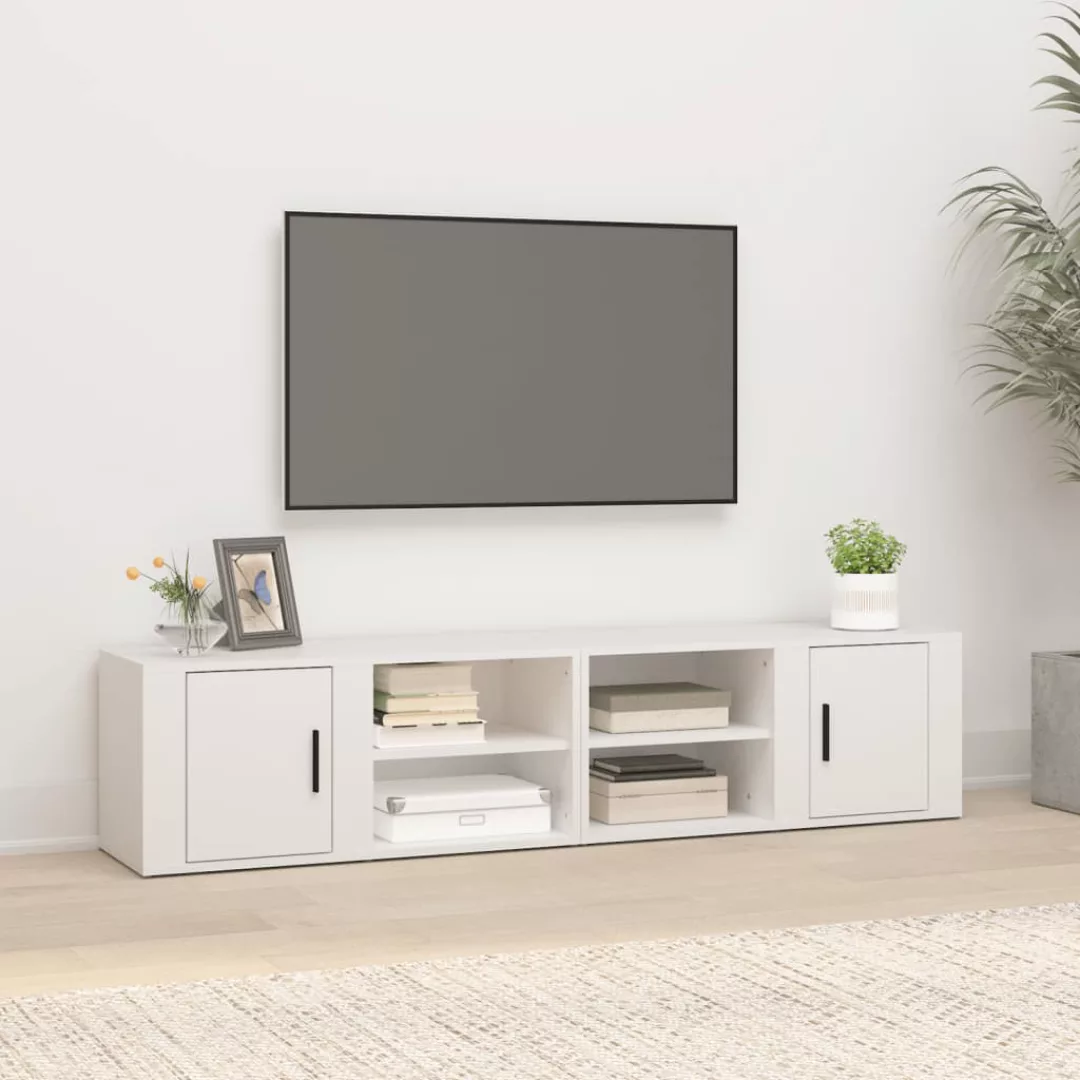 Vidaxl Tv-schränke 2 Stk. Weiß 80x31,5x36 Cm Holzwerkstoff günstig online kaufen