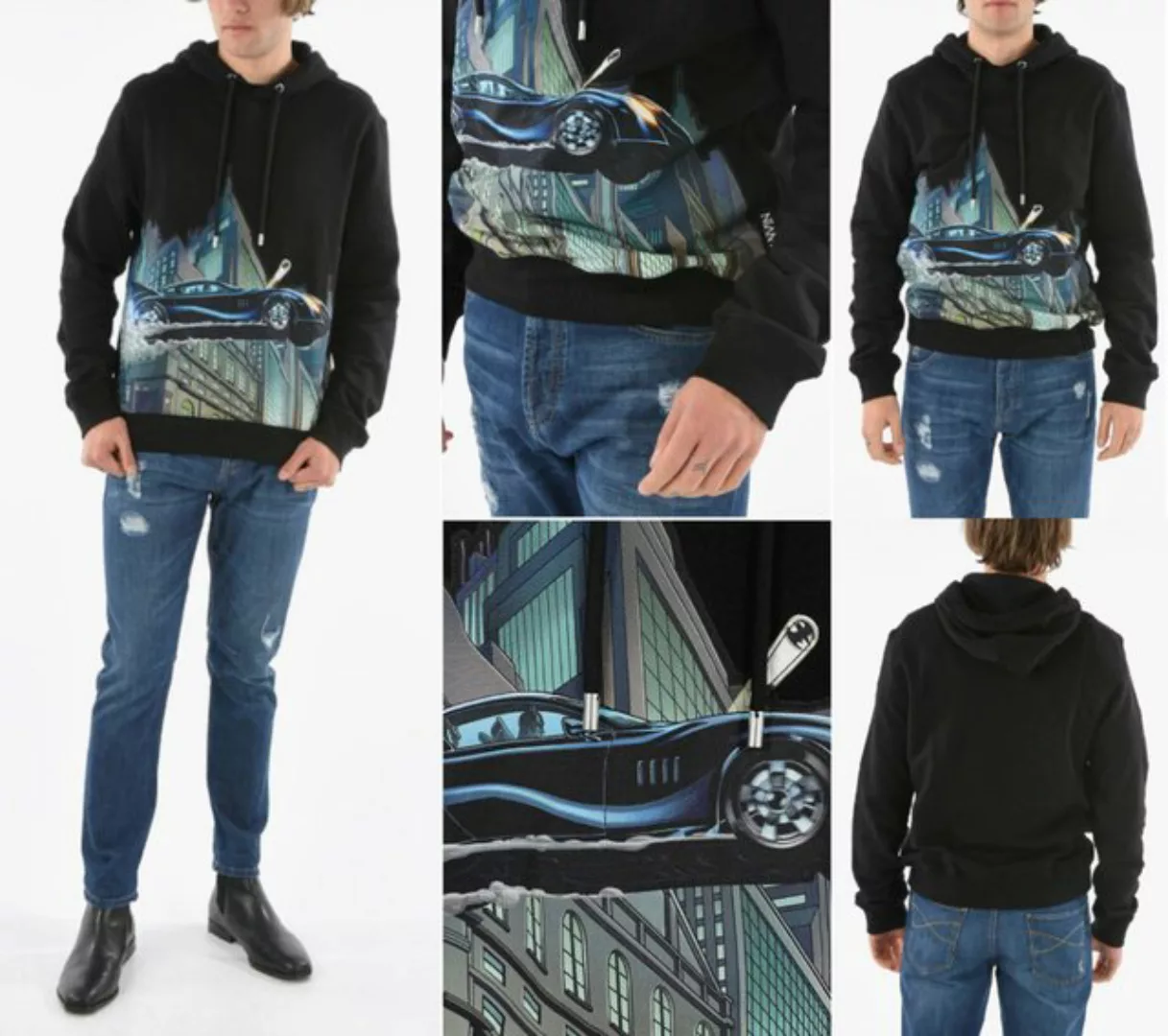 LANVIN Sweatshirt Lanvin x The Batman DC Comics Oversized Hoodie Sweater Ka günstig online kaufen
