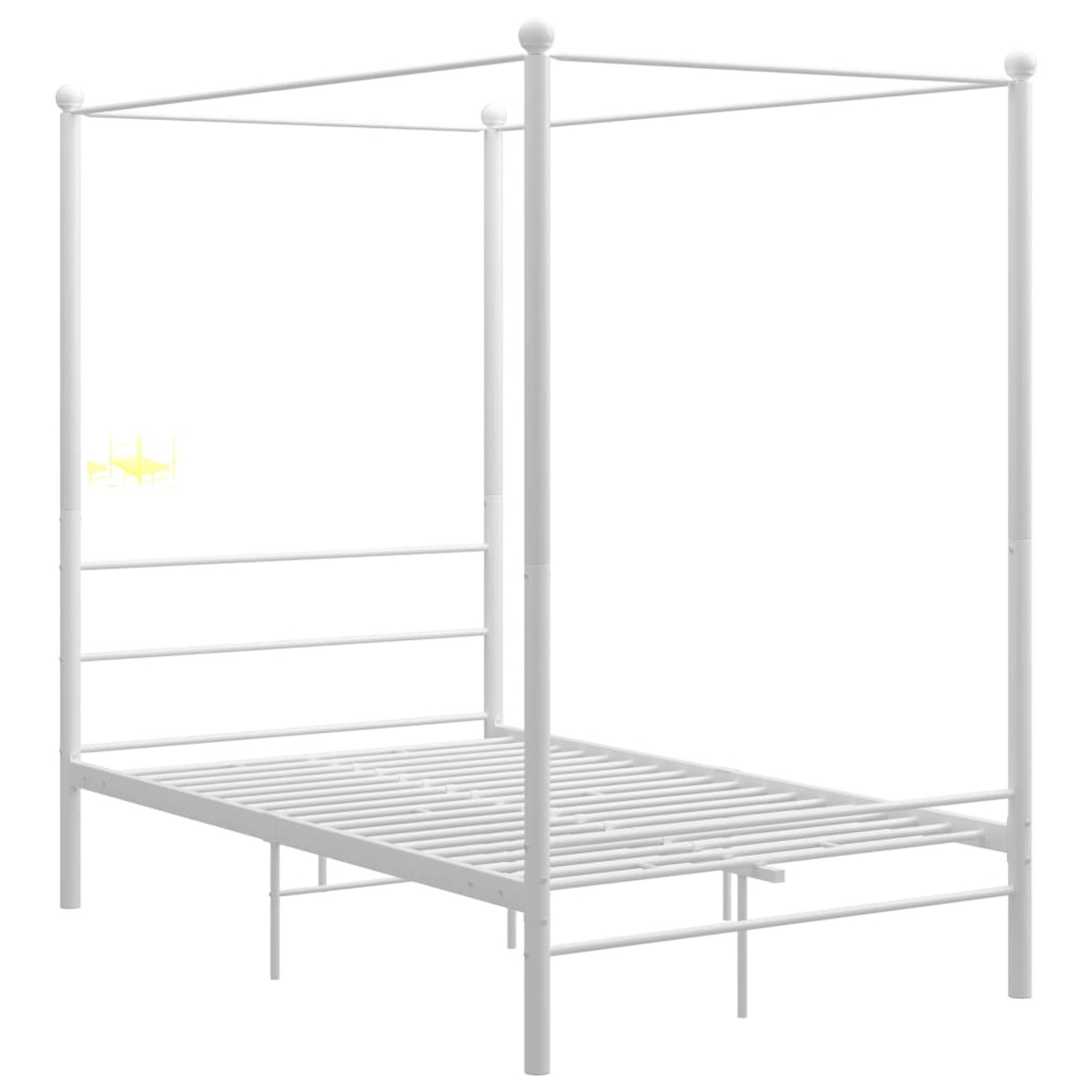 Himmelbett Weiß Metall 120x200 Cm günstig online kaufen