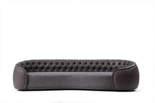 Xlmoebel Sofa Viersitzer Wohnzimmersofa aus Kunstleder und Textil in Design günstig online kaufen