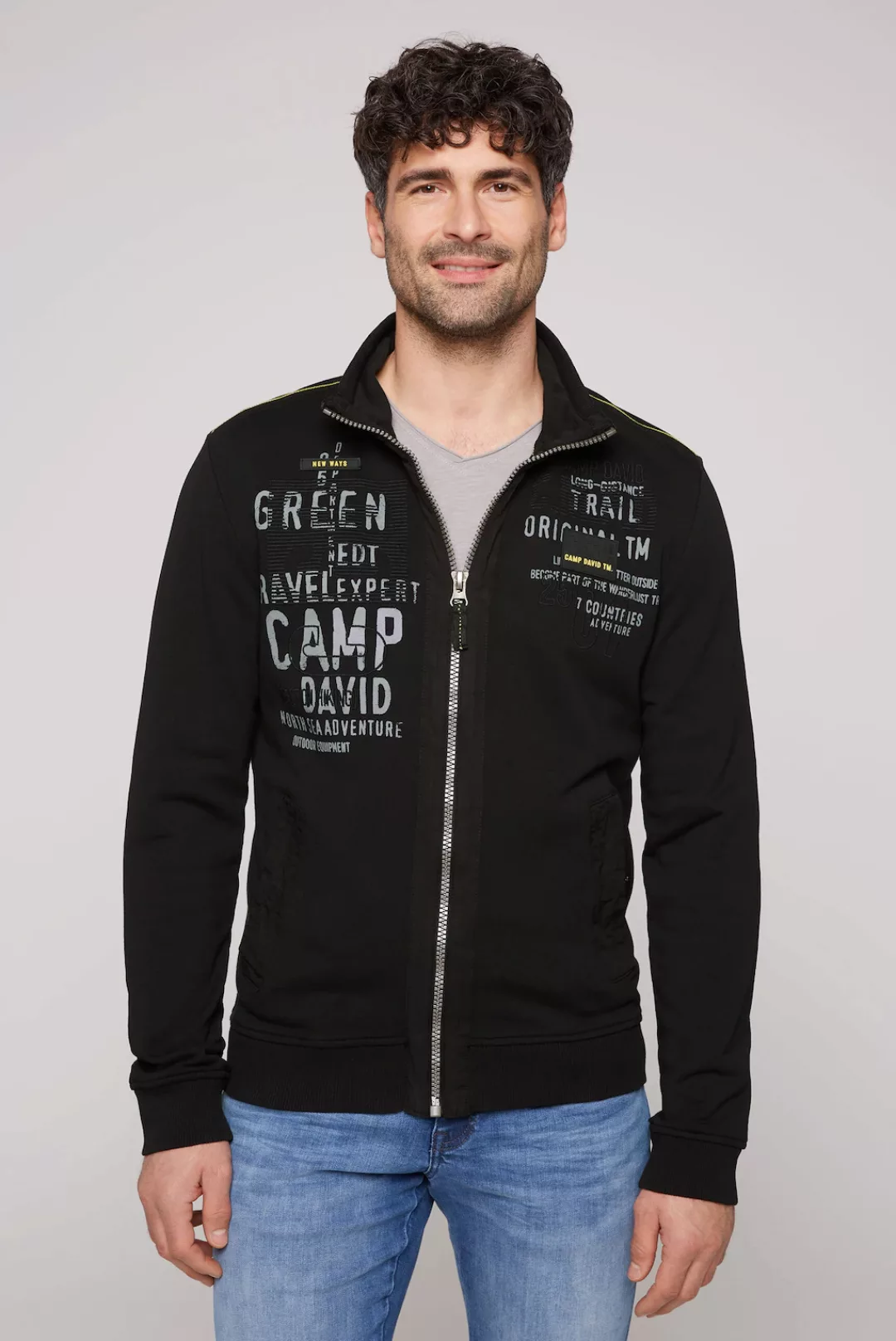 CAMP DAVID Sweatjacke, mit Stehkragen günstig online kaufen