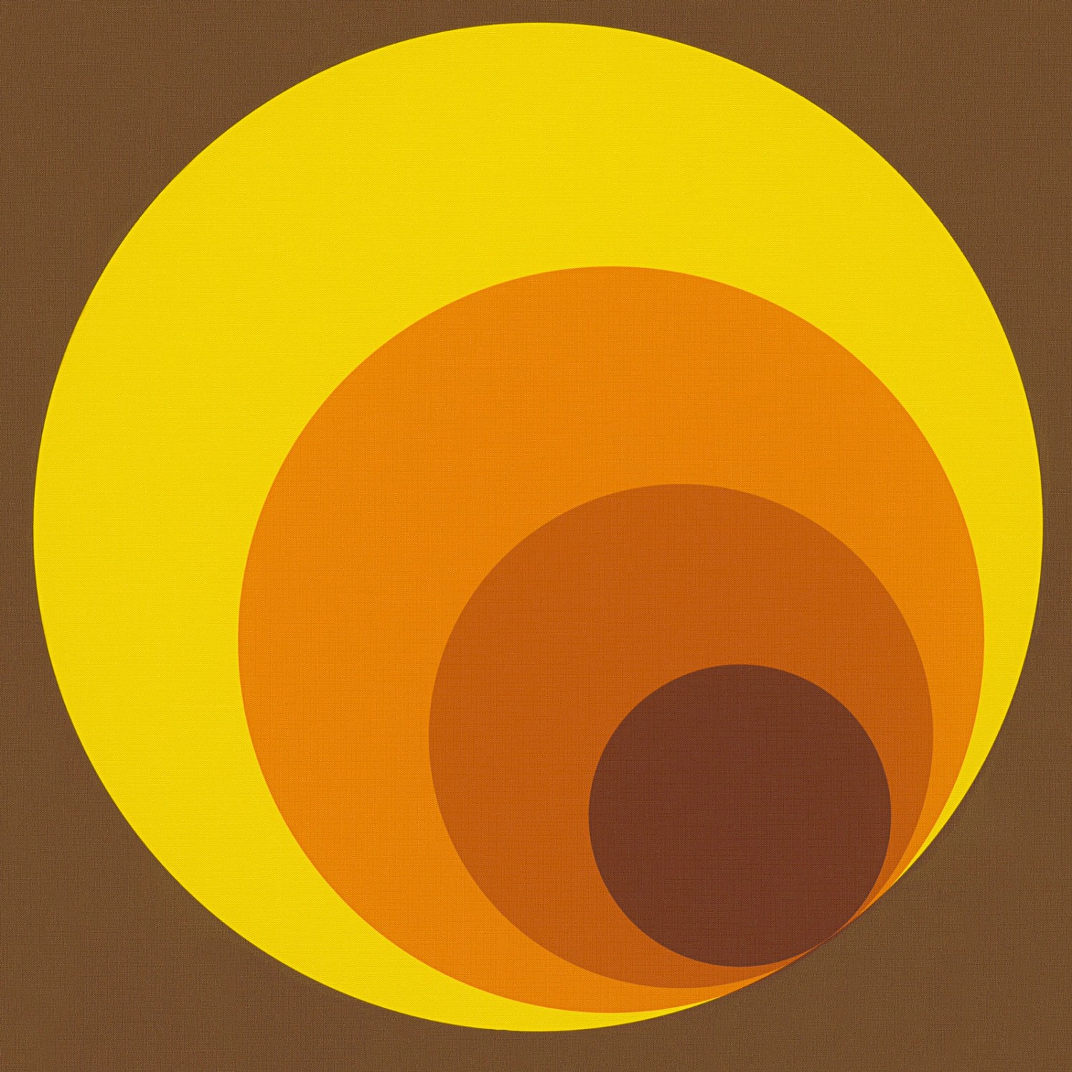 Bricoflor Retro Tapete mit Kreisen in Orange Braun Gelb 70er Jahre Vliestap günstig online kaufen
