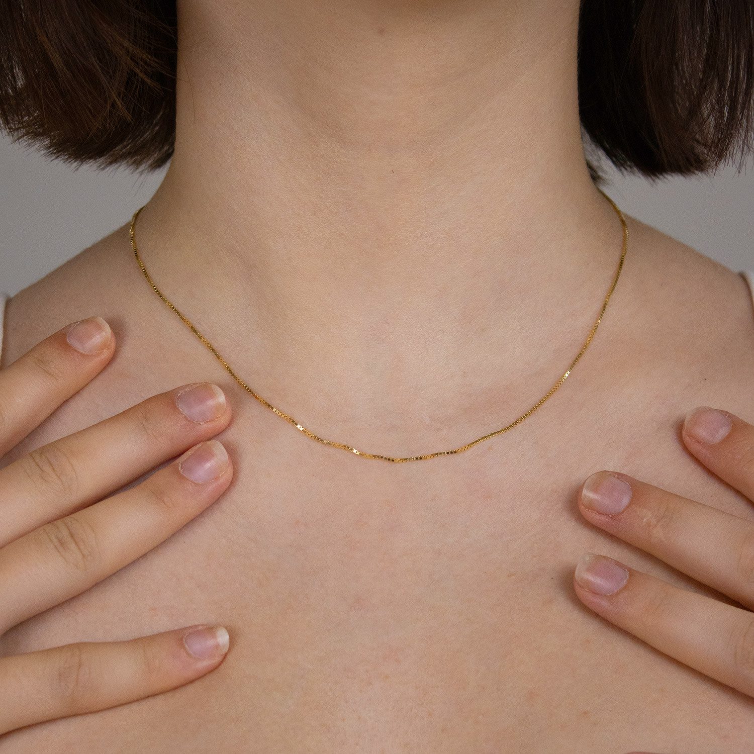 HOPLO Goldkette Goldkette Venezianerkette Länge 45cm günstig online kaufen