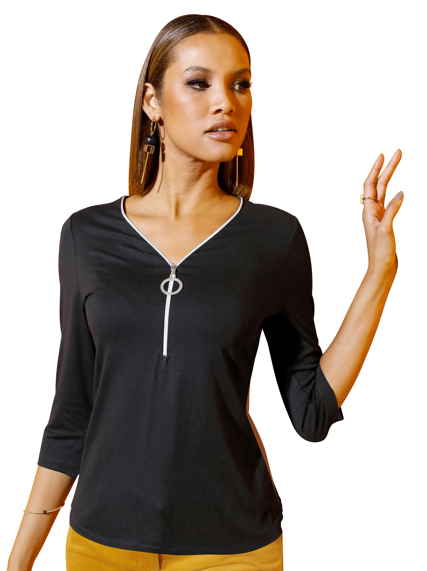 creation L 3/4-Arm-Shirt "Shirt", (1 tlg.) günstig online kaufen