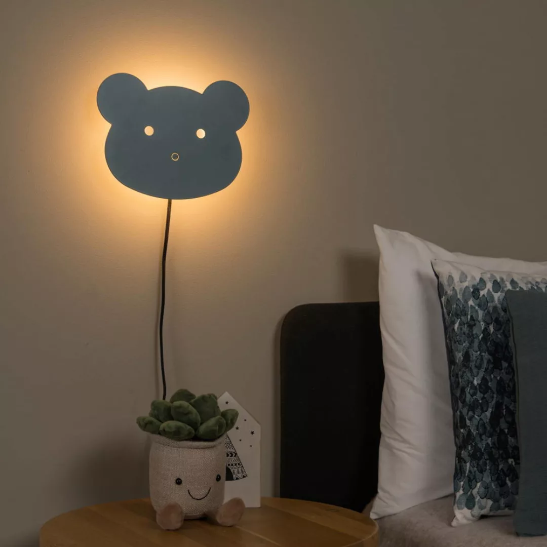 LED Wandleuchte Charlie in Blau und Schwarz 7W 200lm günstig online kaufen