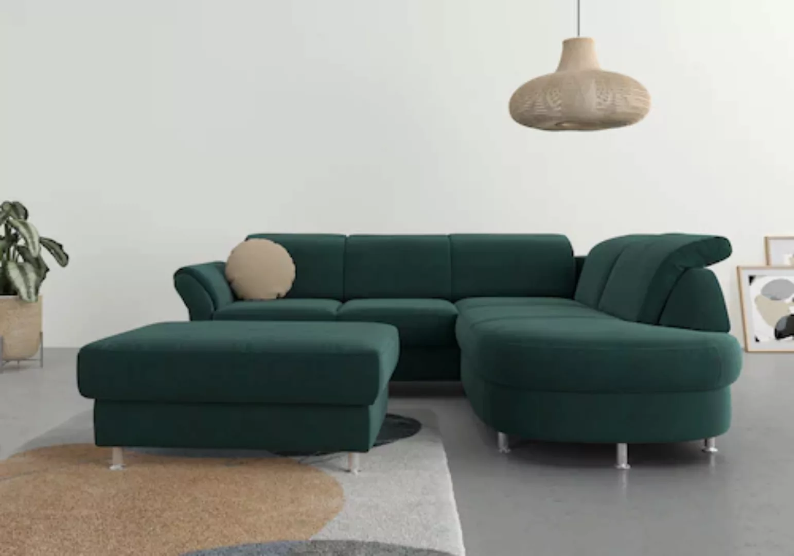 sit&more Ecksofa »Apulia L-Form«, wahlweise Bettfunktion, Bettkasten und Ko günstig online kaufen