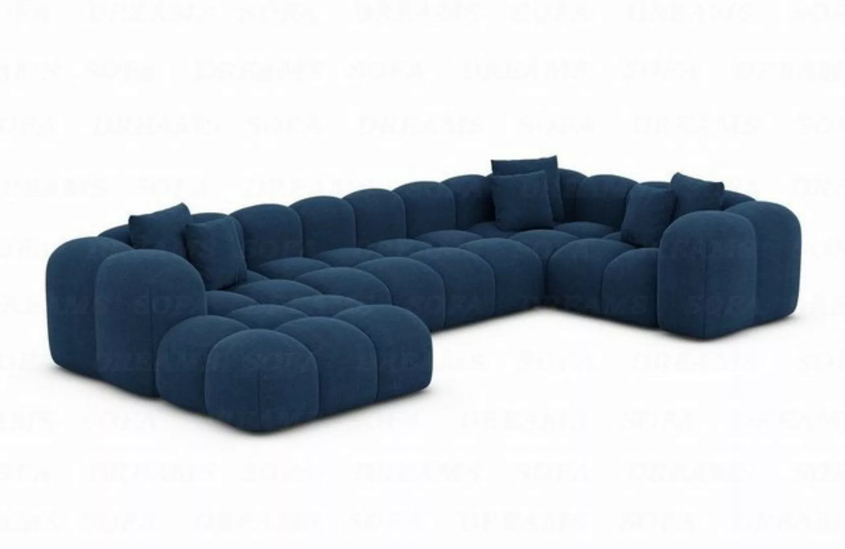 Sofa Dreams Wohnlandschaft Design Couch Stoff Wohnlandschaft Formentera U F günstig online kaufen