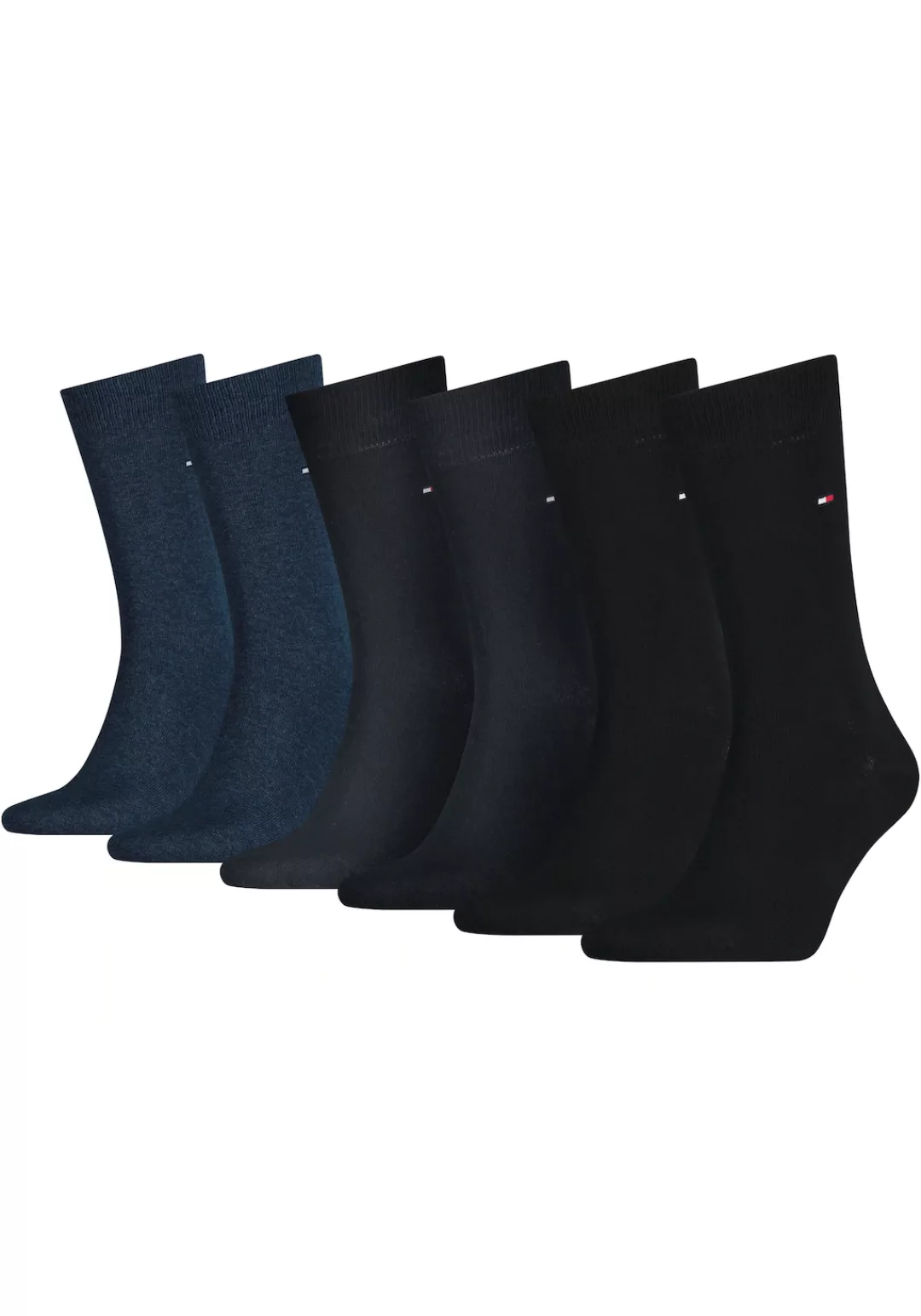 Tommy Hilfiger Socken, (Packung, 6er-Pack), mit gekämmter Baumwolle günstig online kaufen