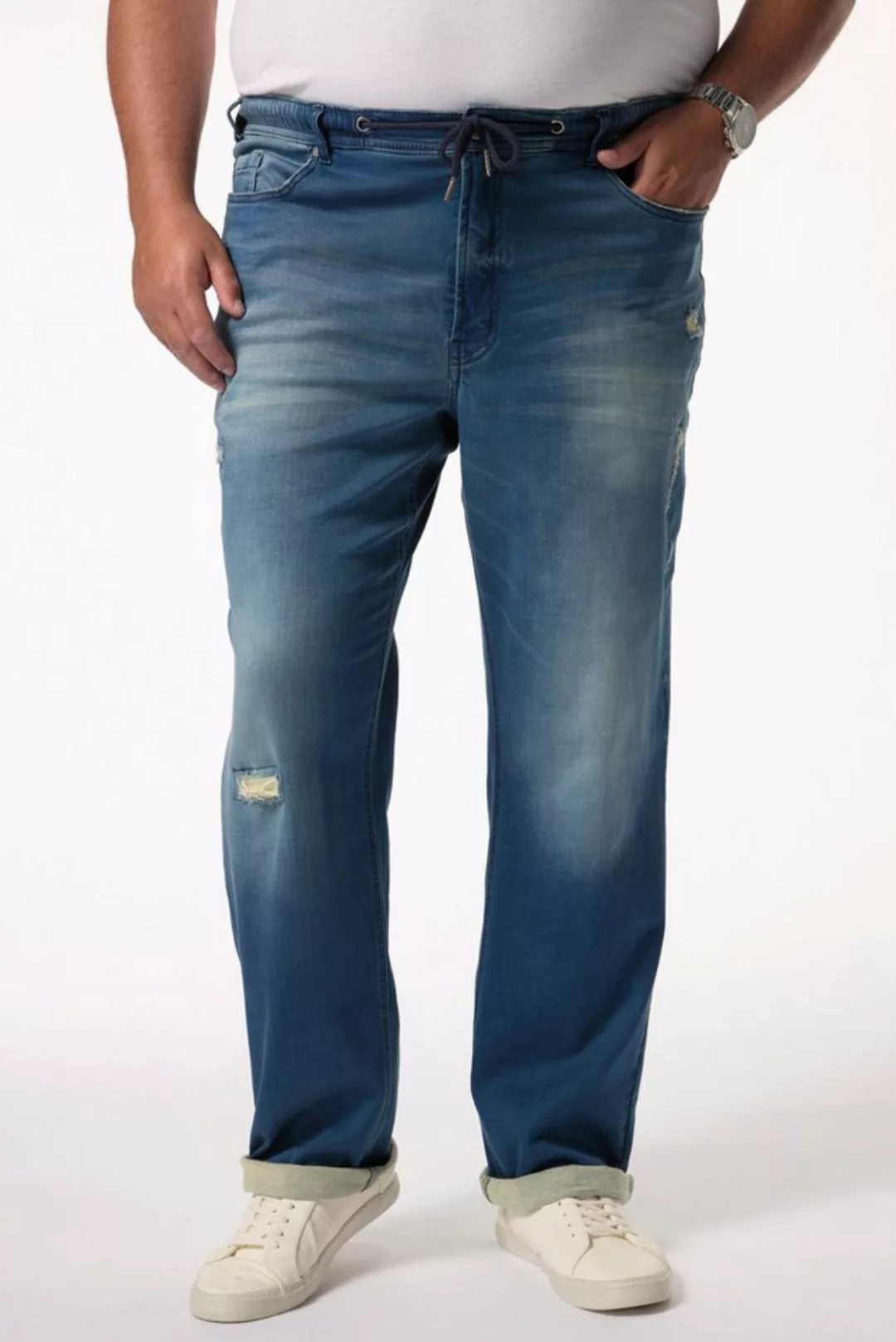 Men Plus 5-Pocket-Jeans Men+ Schlupfjeans Bauchfit Straight Fit 5-Pocket günstig online kaufen