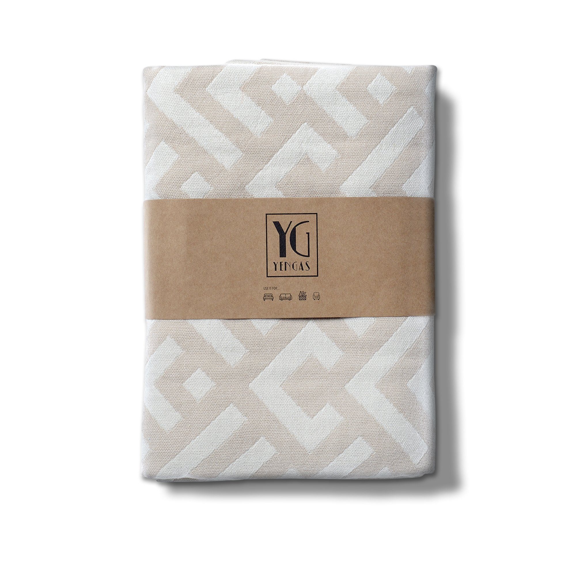 Wohndecke YENGAS Sofadecke, 100 % Baumwolle, günstig online kaufen