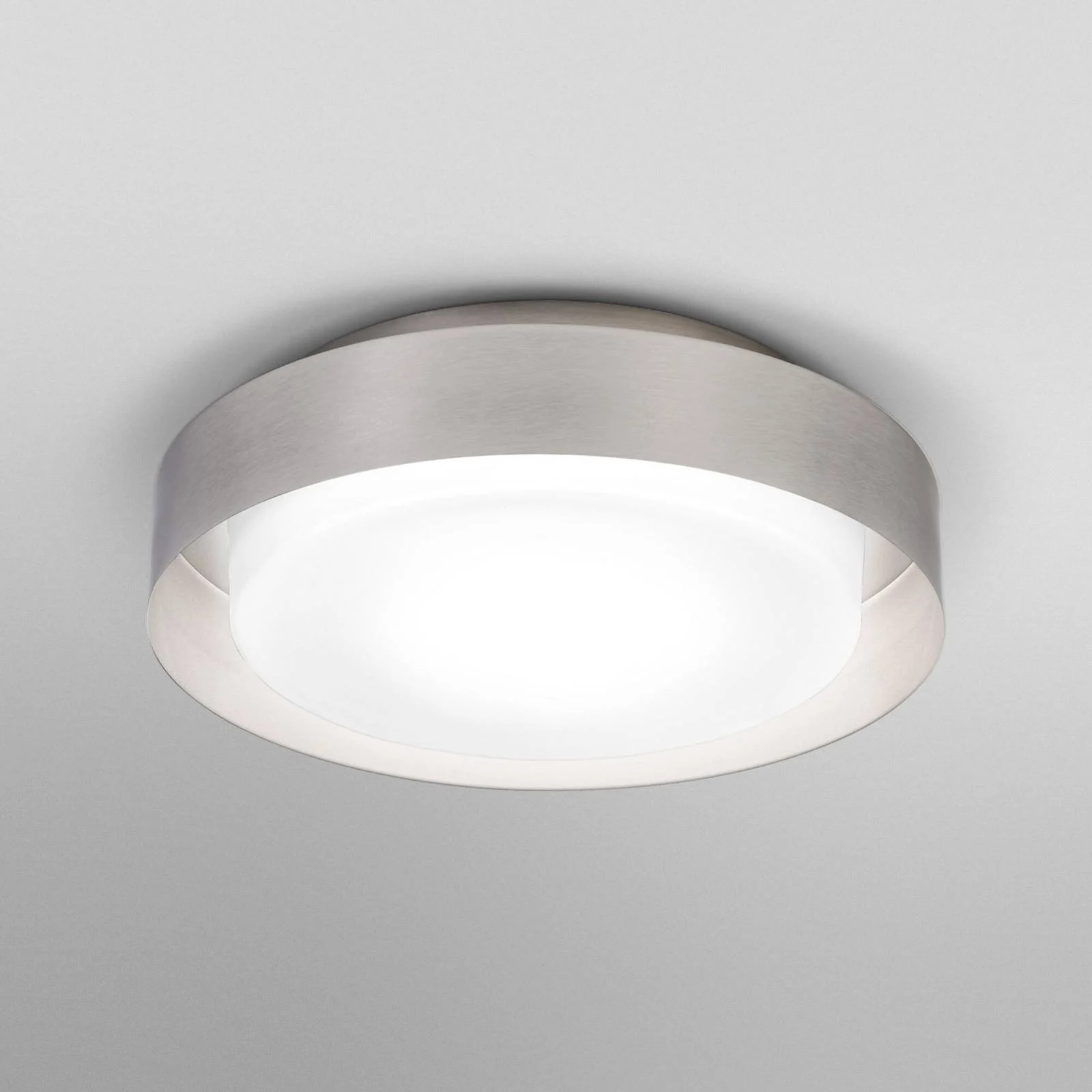 OSRAM Deckenlampe ORBIS MADRID, nickel, Ø 29 cm, Metall/Glas günstig online kaufen