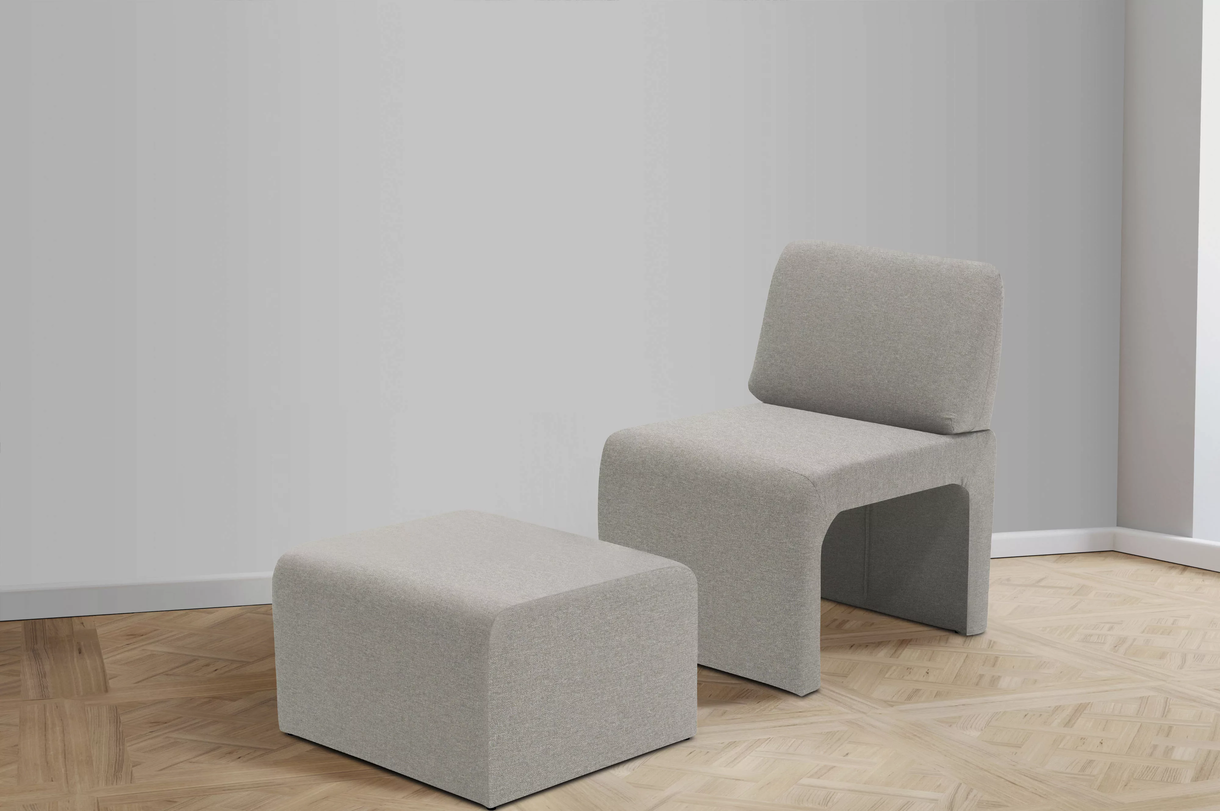 DOMO collection Sessel »mit Hocker 700017 ideal für kleine Räume, platzspar günstig online kaufen