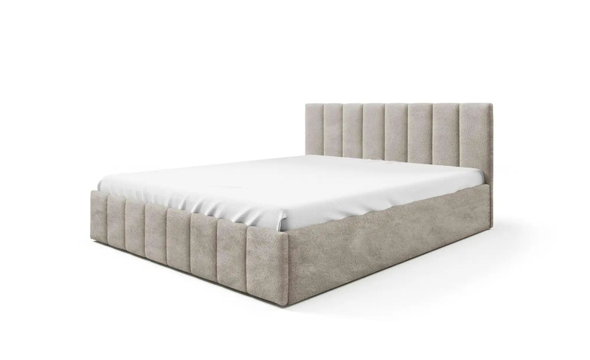 Polsterbett mit Bettkasten Eyla ¦ beige ¦ Maße (cm): B: 200 H: 90 Betten > günstig online kaufen