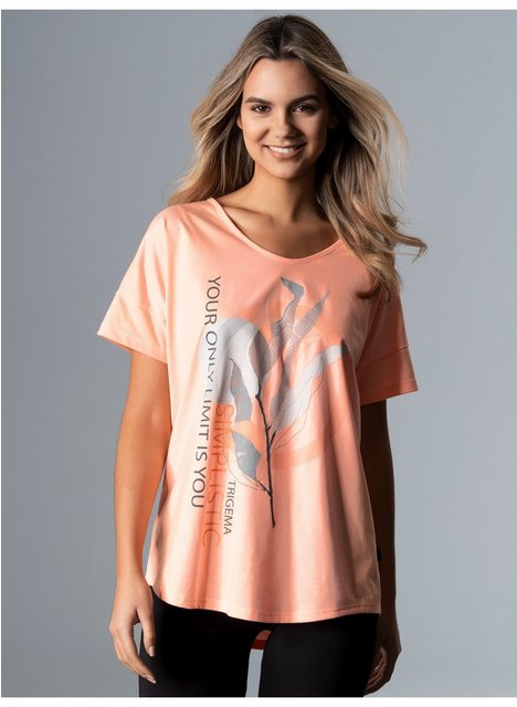 Trigema T-Shirt TRIGEMA Oversized T-Shirt mit großem Print-Motiv (1-tlg) günstig online kaufen