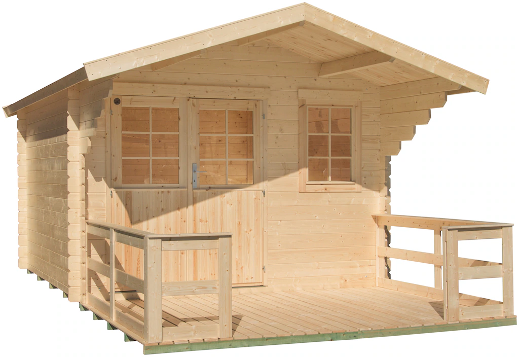 KONIFERA Gartenhaus "Kallenberg 2", (Set), mit Terrasse, Vordach und Fußbod günstig online kaufen