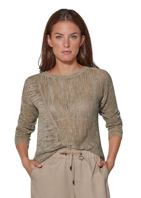 MADELEINE Strickpullover Semitransparenter Ajourpullover aus italienischem günstig online kaufen