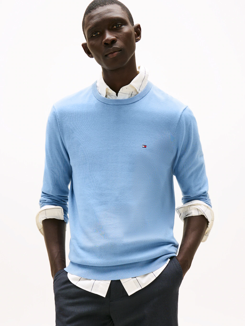 Tommy Hilfiger Rundhalspullover "ESSENTIAL COTTON CREW NECK", 100% Baumwoll günstig online kaufen