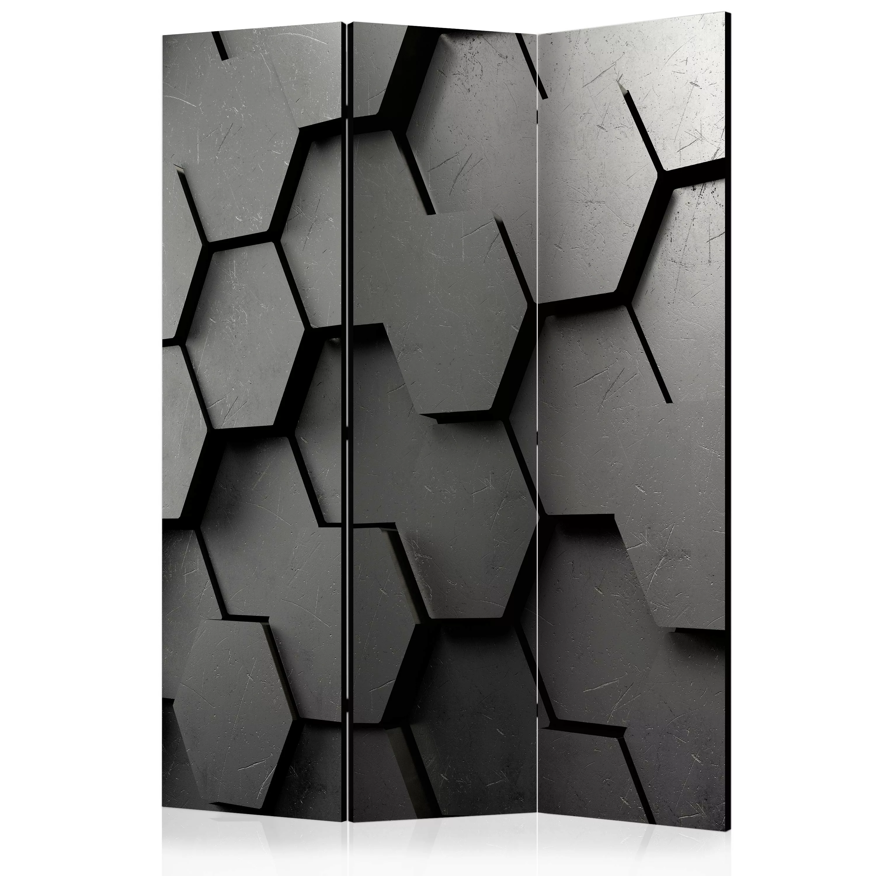 3-teiliges Paravent - Black Gate [room Dividers] günstig online kaufen