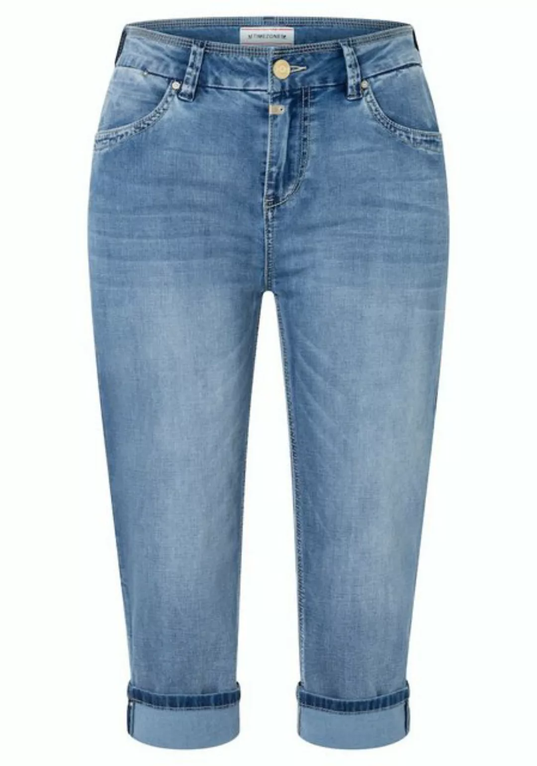 TIMEZONE Damen Bermuda SLIM ENYATZ 3/4 - Slim Fit - Blau günstig online kaufen