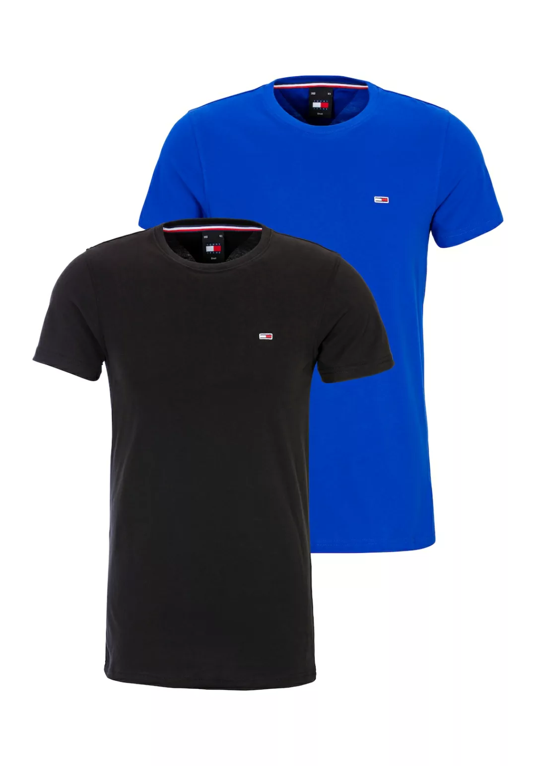 Tommy Jeans T-Shirt "TJM 2PACK SLIM JERSEY TEE", mit Markenlogo auf der Bru günstig online kaufen