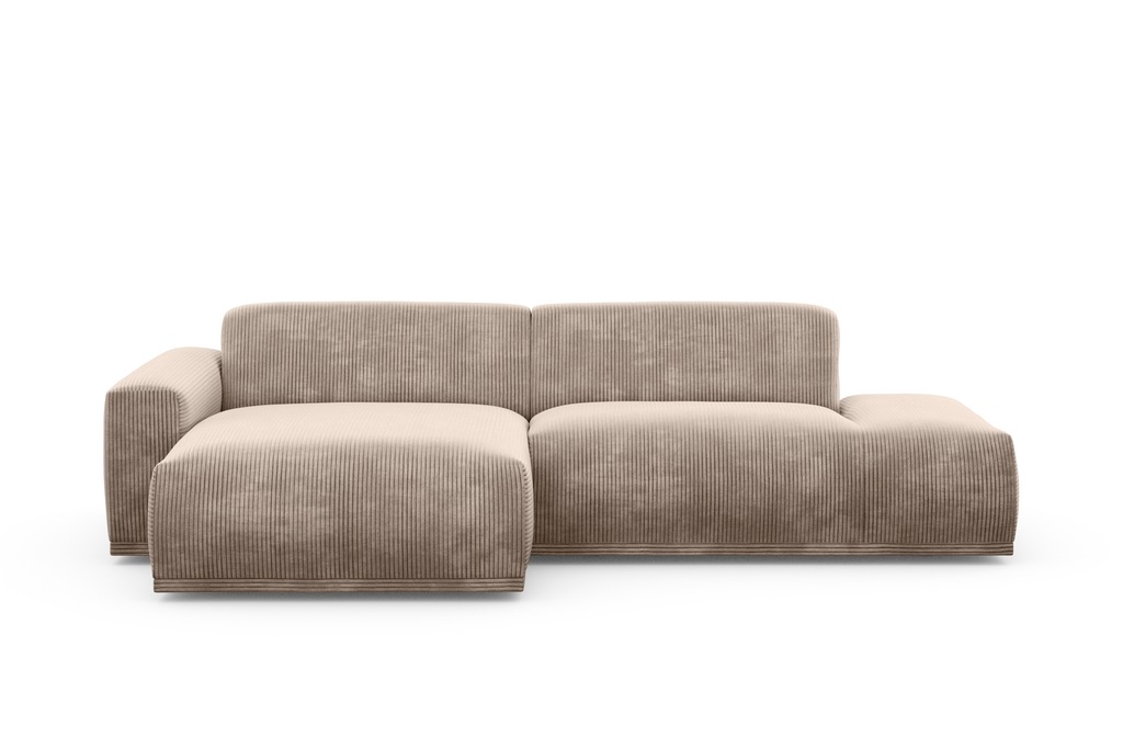 TRENDMANUFAKTUR Ecksofa Braga, mit hochwertigem Kaltschaum, L-Form, in Cord günstig online kaufen