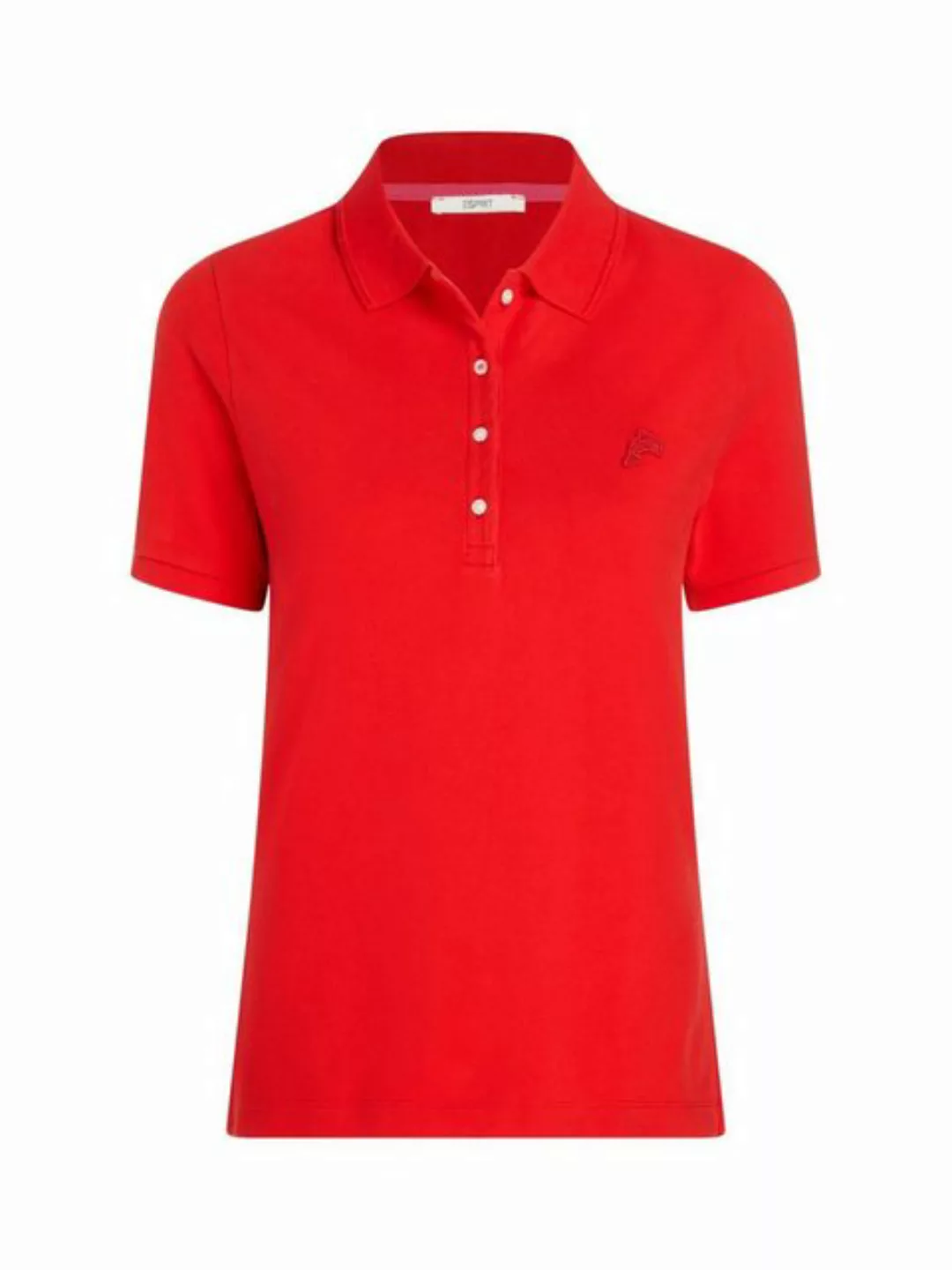 Esprit Poloshirt Klassisches Tennis-Poloshirt mit Dolphin-Batch günstig online kaufen