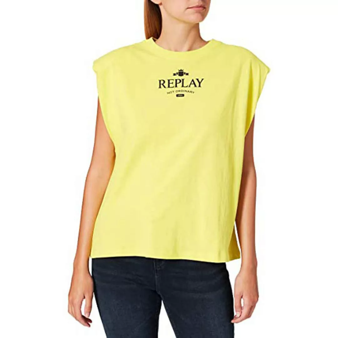 Replay W3568.000.22662 T-shirt XS Lemon Yellow günstig online kaufen