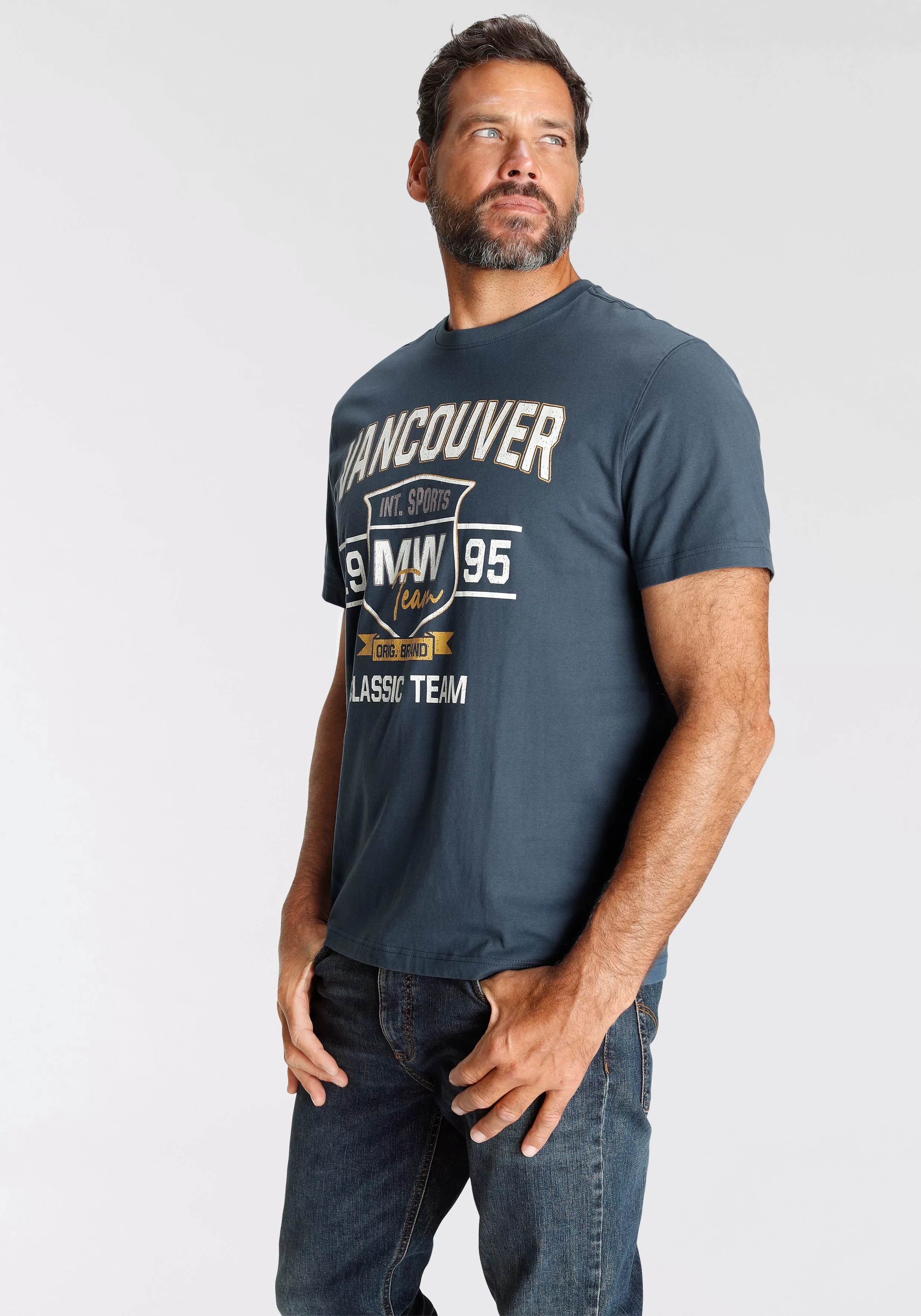 Man's World T-Shirt mit modischem Print günstig online kaufen