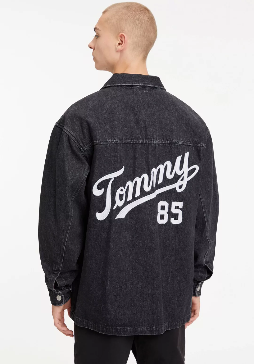 Tommy Jeans Jeanshemd "WORKER SHIRT JACKET AG8083", mit Logostickereien günstig online kaufen