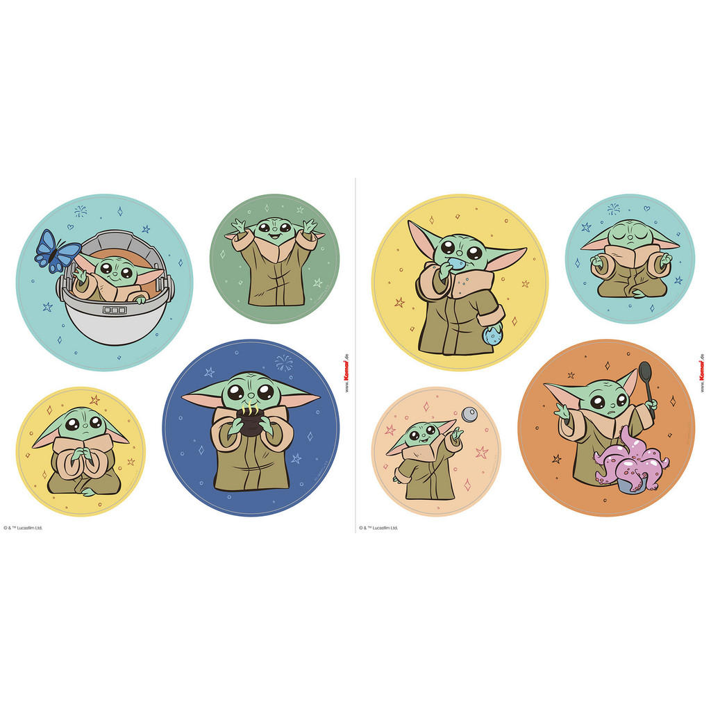 Komar Fenstersticker Grogu Padawan  Grogu Padawan B/L: ca. 30x30 cm günstig online kaufen