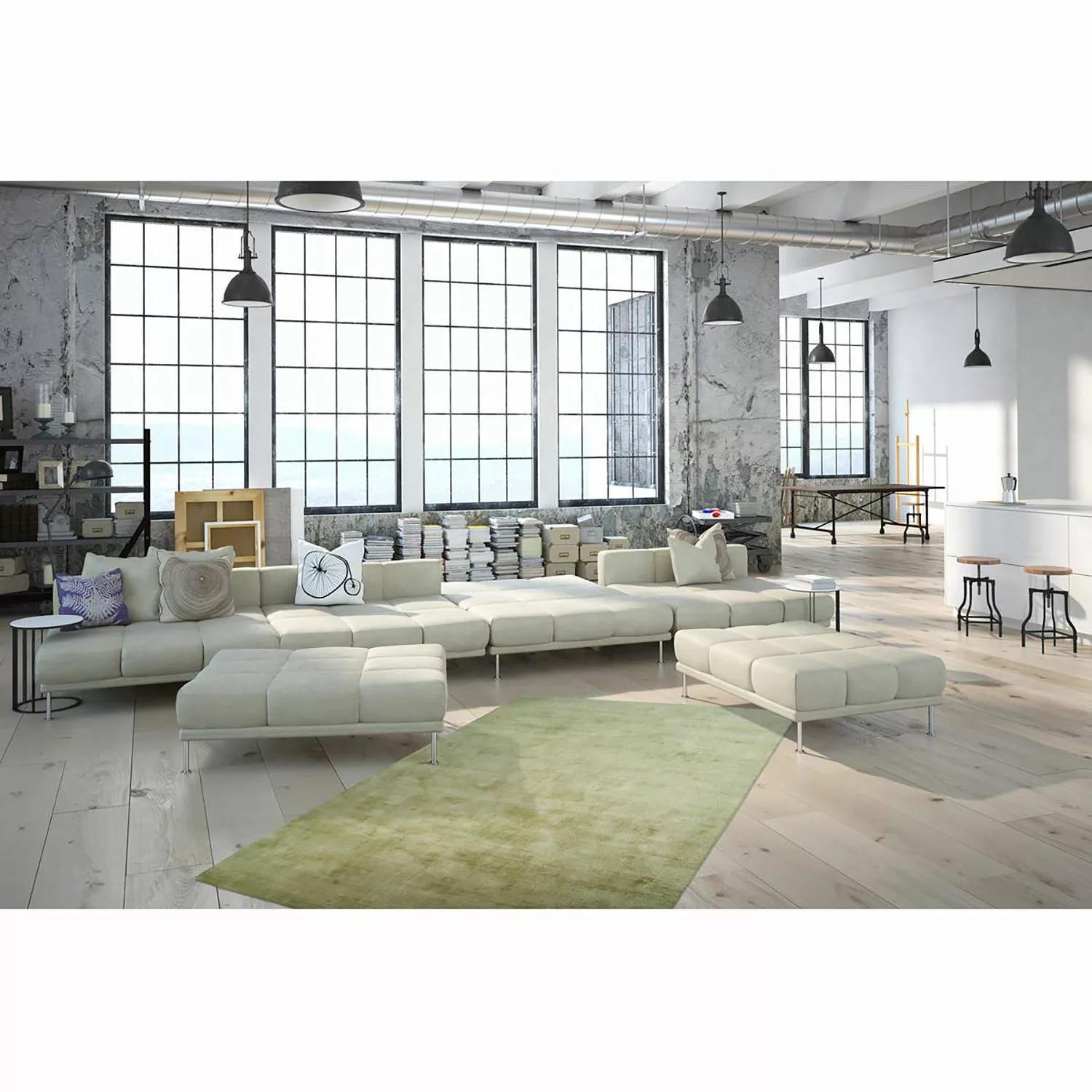 360Living Teppich Luxury mint B/L: ca. 80x150 cm günstig online kaufen