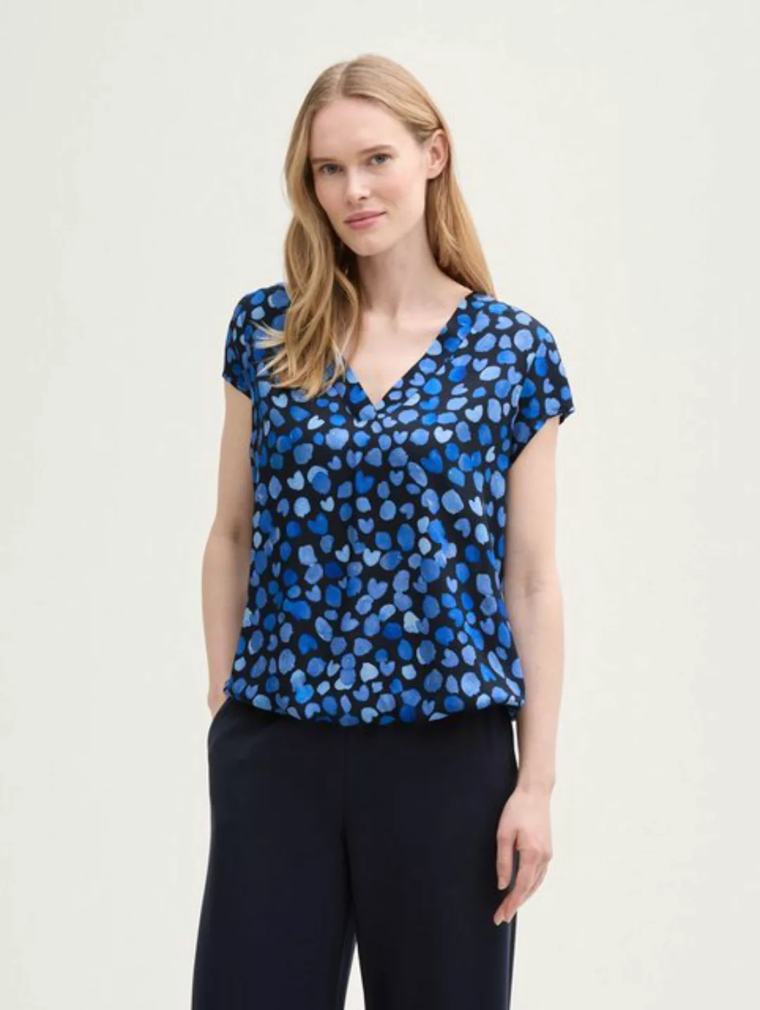 TOM TAILOR Blusentop Bluse mit Muster günstig online kaufen