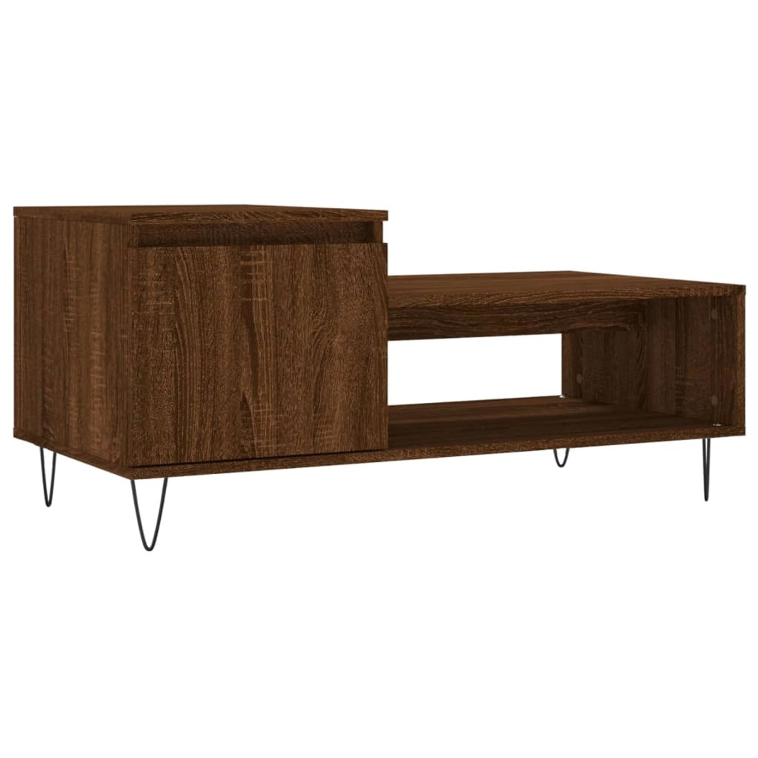 vidaXL Couchtisch Braun Eichen-Optik 100x50x45 cm Holzwerkstoff Modell 6 günstig online kaufen