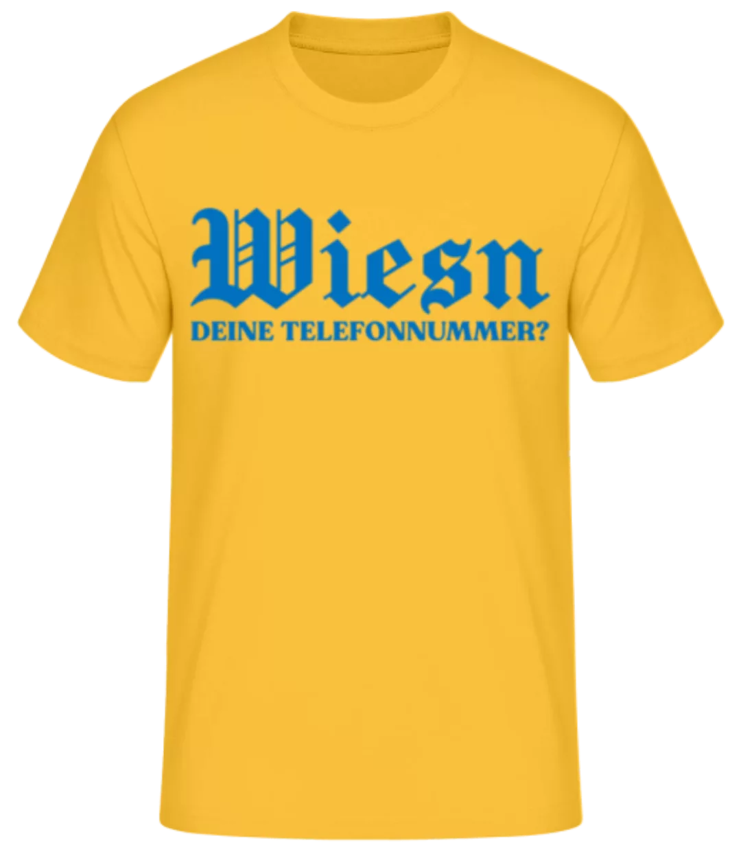 Wiesn Deine Nummer · Männer Basic T-Shirt günstig online kaufen