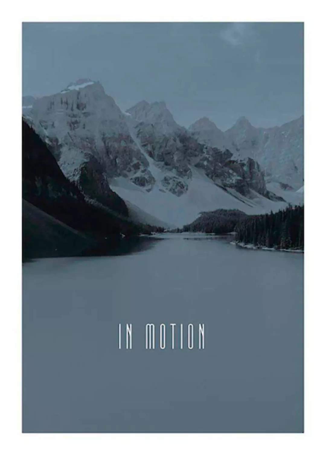 Komar Poster "Word Lake In Motion Steel", Natur, (1 St.) günstig online kaufen