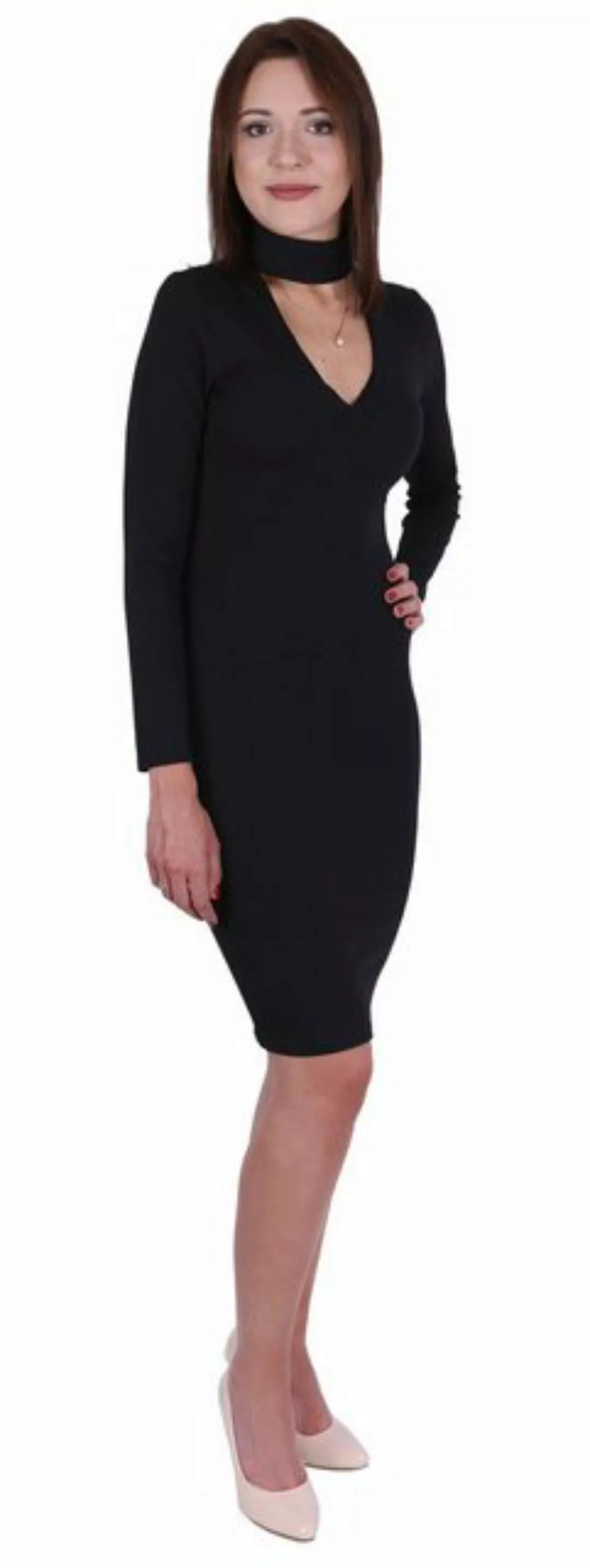 Sarcia.eu Cocktailkleid John Zack Schwarzes Kleid mit Choker L günstig online kaufen