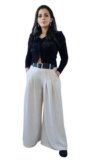 HELLO MISS Palazzohose Marlenehose mit Teilungsnähten, Extra Wide-Leg Hose günstig online kaufen