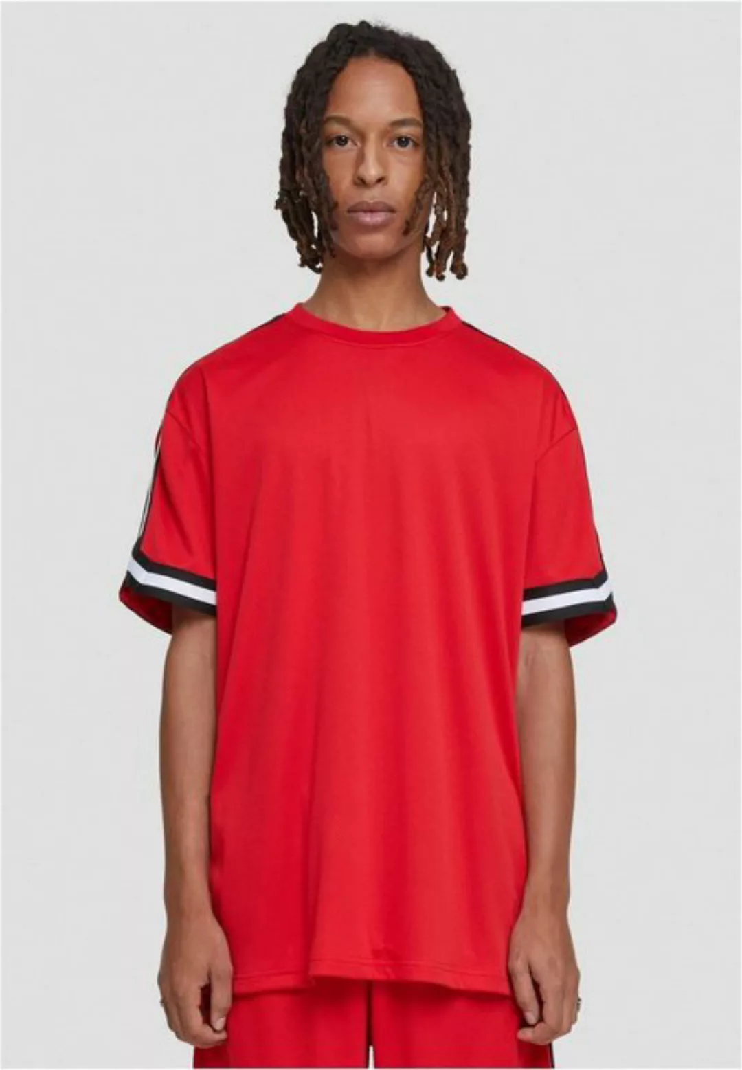 URBAN CLASSICS T-Shirt "Urban Classics Herren Oversized Stripes Mesh Tee", günstig online kaufen
