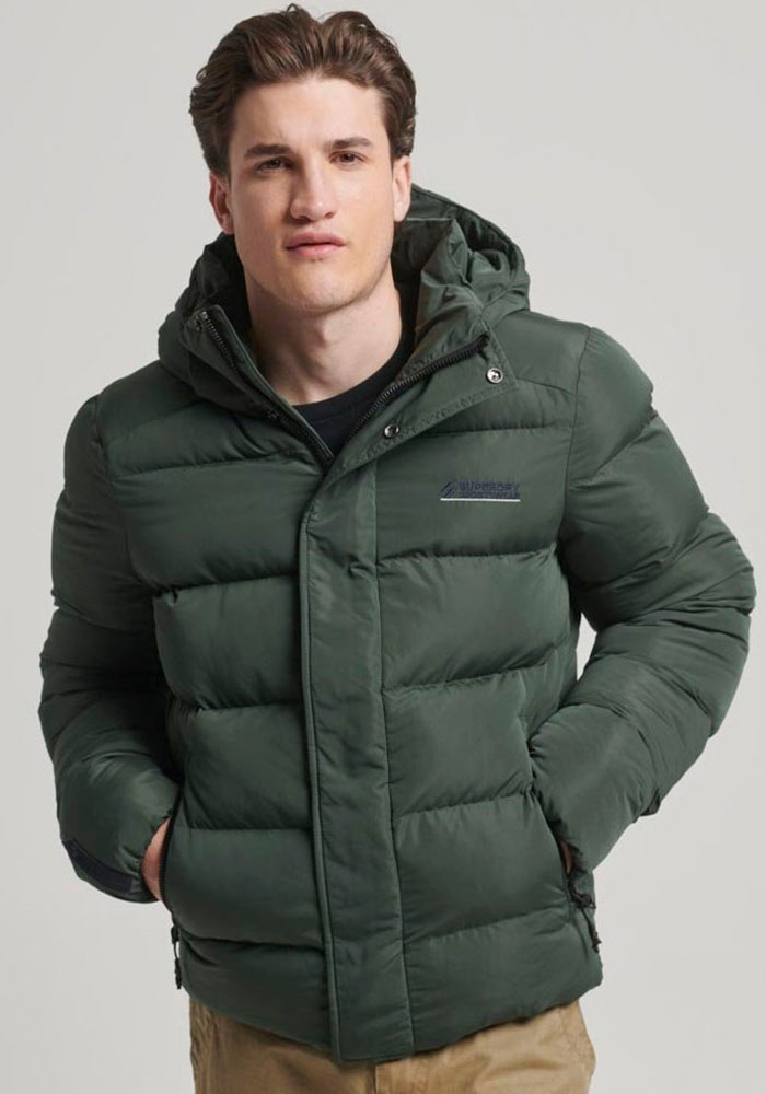 Superdry Steppjacke "HOODED MICROFIBRE SPORT PUFFER" günstig online kaufen