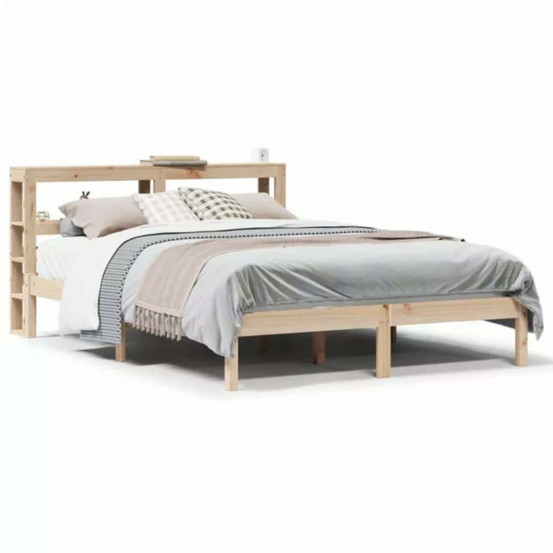 vidaXL Bettgestell Massivholzbett ohne Matratze 120x200 cm Kiefernholz Bett günstig online kaufen