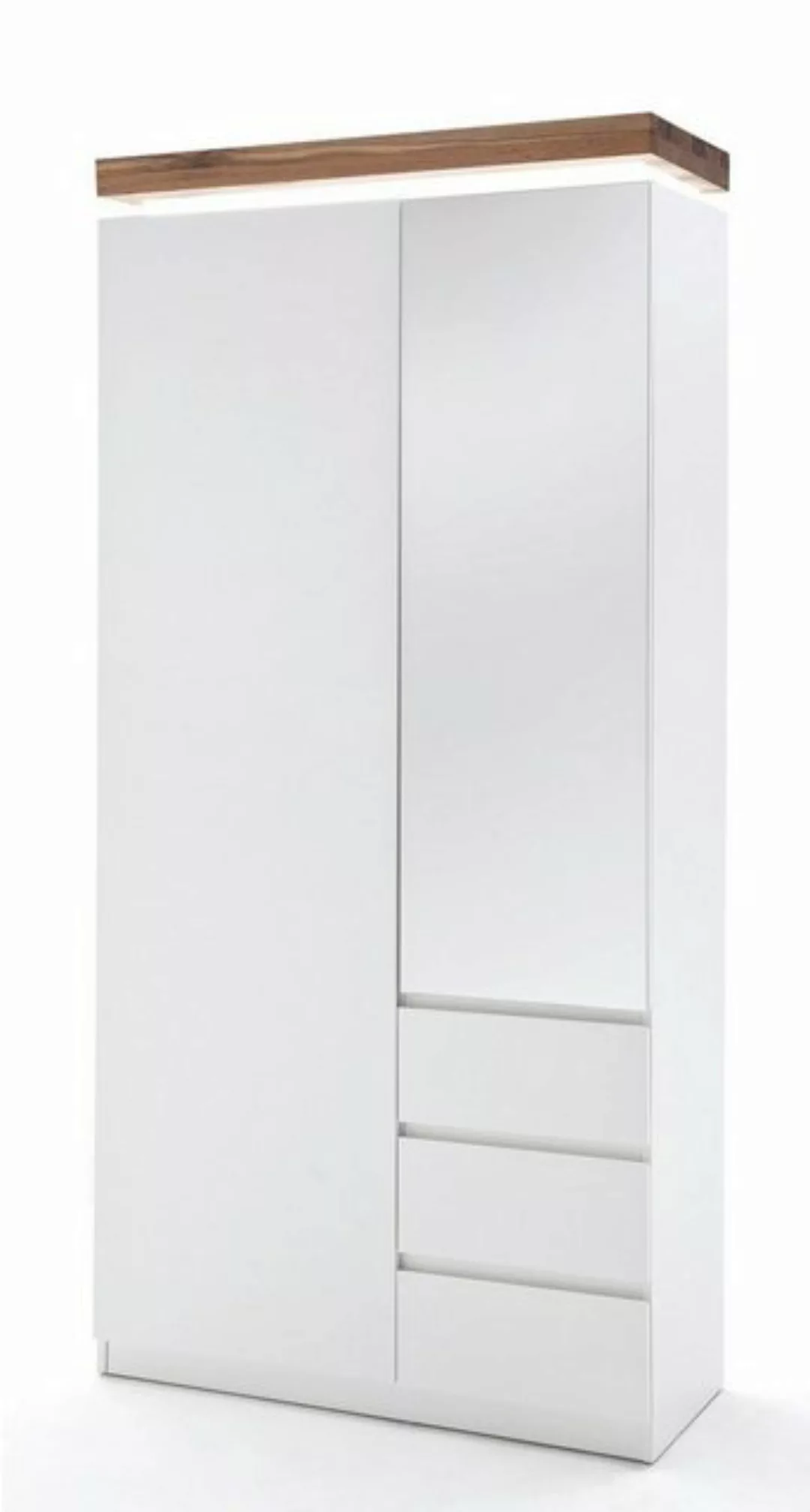 MCA furniture Schuhschrank Garderobenschrank Romina, weiß matt / Asteiche m günstig online kaufen
